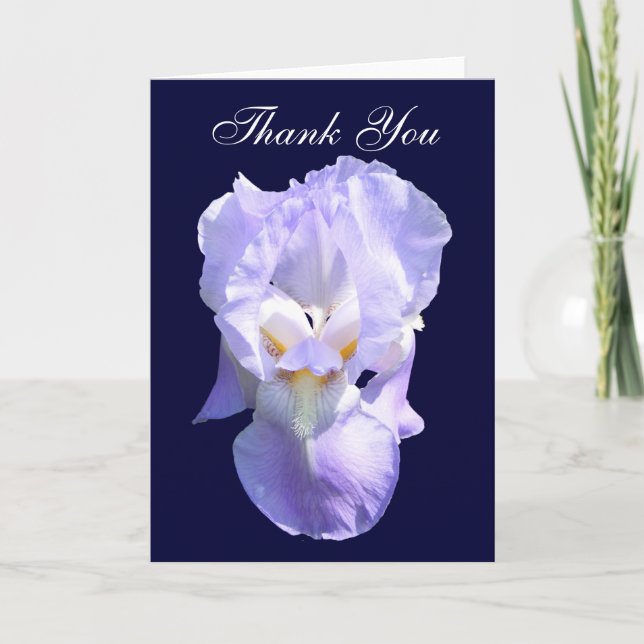 De Remerciements Carte Iris ~ Portée (Devant)