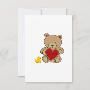 De Remerciements Carte "Je t'aime"