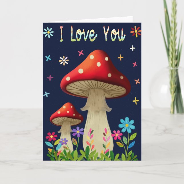 De Remerciements Carte Je t'aime (Devant)
