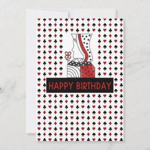 De Remerciements Carte Jouer REINE BISTHDAY card
