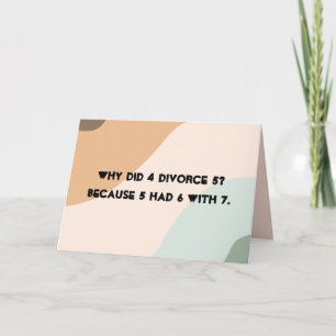 De Remerciements Carte Joyeuse du jour du divorce