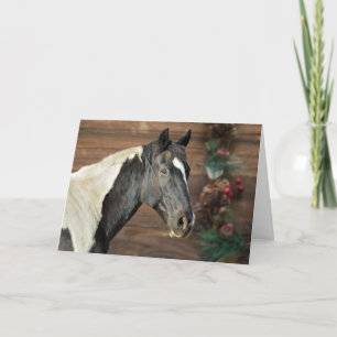 De Remerciements Carte Joyeuses Fêtes Paint Horse