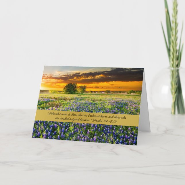 De Remerciements Carte JW Sympathy - "L'Eternel est proche" (Devant)