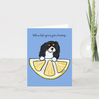 De Remerciements Carte KiniArt Cavalier Life Lemons Card