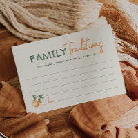 Carte Little Cutie Baby shower Famille Traditions