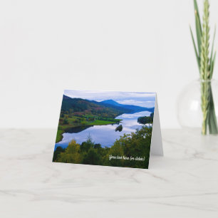De Remerciements Carte Loch Tummel depuis Queen's View