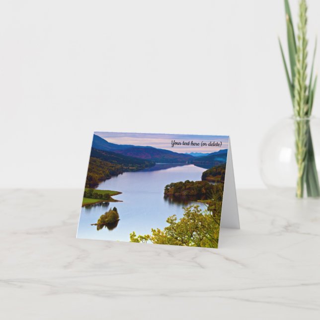 De Remerciements Carte Loch Tummel, Queen's View (Devant)