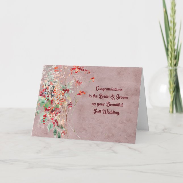 De Remerciements Carte mariage pour la mariée et la chambre (Devant)