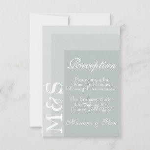 De Remerciements Carte Mariage Sage Simple Modern Chic Script