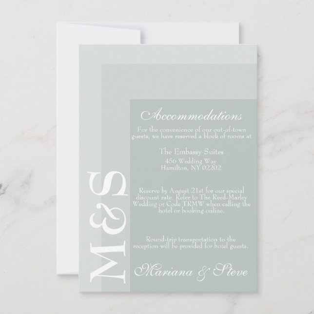 De Remerciements Carte Mariage Sage Simple Modern Chic Script (Devant)