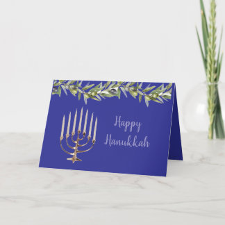 De Remerciements carte menorah Hanoukka