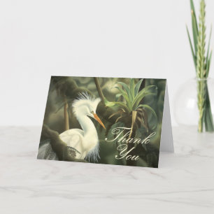 De Remerciements Carte "Merci" Egret