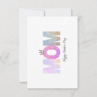 De Remerciements carte mère heureuse