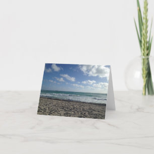 De Remerciements Carte Miami Beach vide