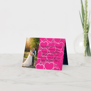 De Remerciements Carte Multi Photo Valentine's Day