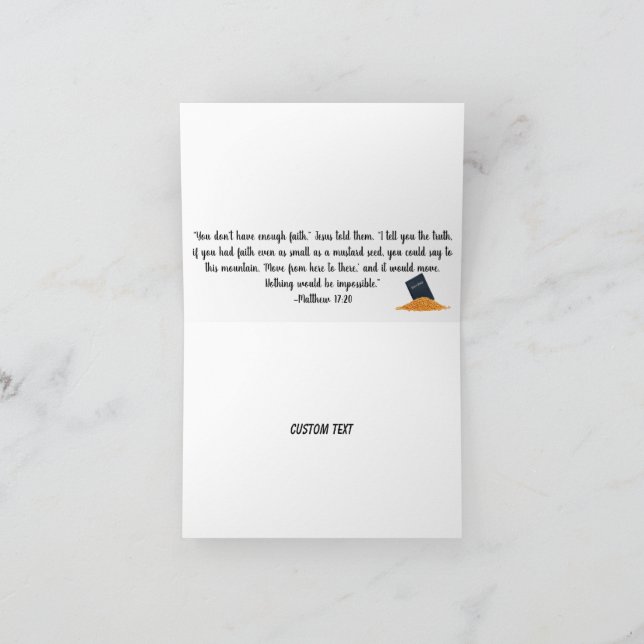 De Remerciements Carte Mustard Seed En Tout Temps (Intérieur)