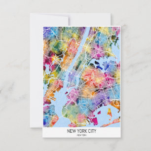 De Remerciements Carte New York