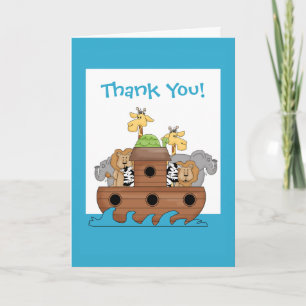 De Remerciements Carte Noah's Ark Thank You Note Card