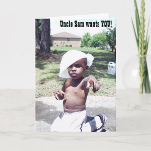 De Remerciements Carte - Oncle Sam veut vous (parodie)