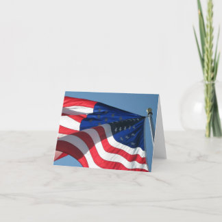 De Remerciements Carte Patriotique American Flag
