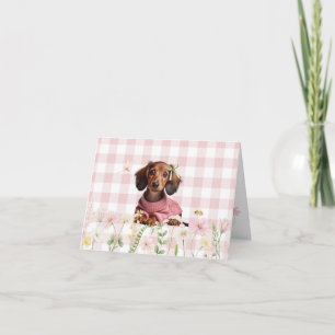 De Remerciements Carte personnalisée teckel pour toutes occasions