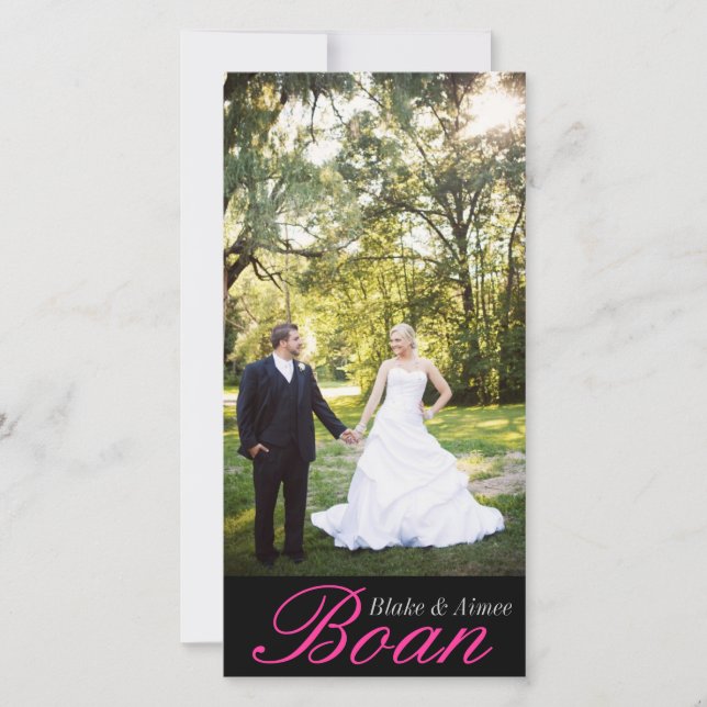 De Remerciements Carte photo (Devant)