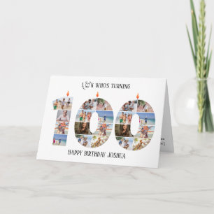 De Remerciements Carte photo pour les 100 ans