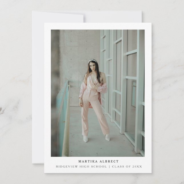 De Remerciements Carte photo simple moderne (Devant)