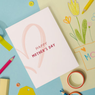 De Remerciements Carte Pink Heart Mother's Day Card