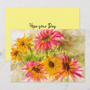 De Remerciements Carte Plat Lumineuse Daisy