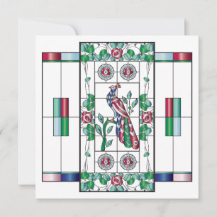 De Remerciements Carte plat Mah Jongg en verre