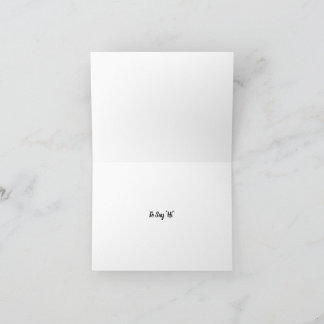 De Remerciements Carte pliée avec message