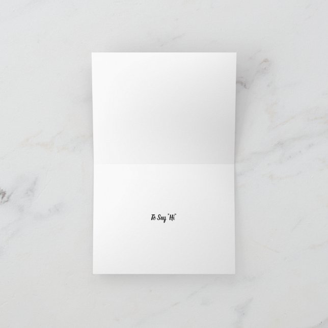 De Remerciements Carte pliée avec message (Intérieur)