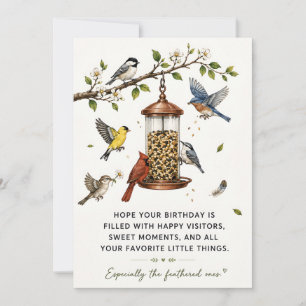 De Remerciements Carte pour amateur d'oiseaux Carte d'anniversair