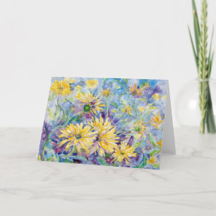 De Remerciements Carte pour notes blanc Coreopsis