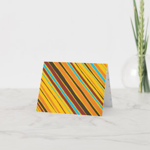 De Remerciements Carte pour notes blanc points 'n' rayures