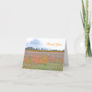 DE REMERCIEMENTS CARTE POUR NOTES, PAYSAGE "MERCI"