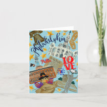 Carte pour notes Philadelphie