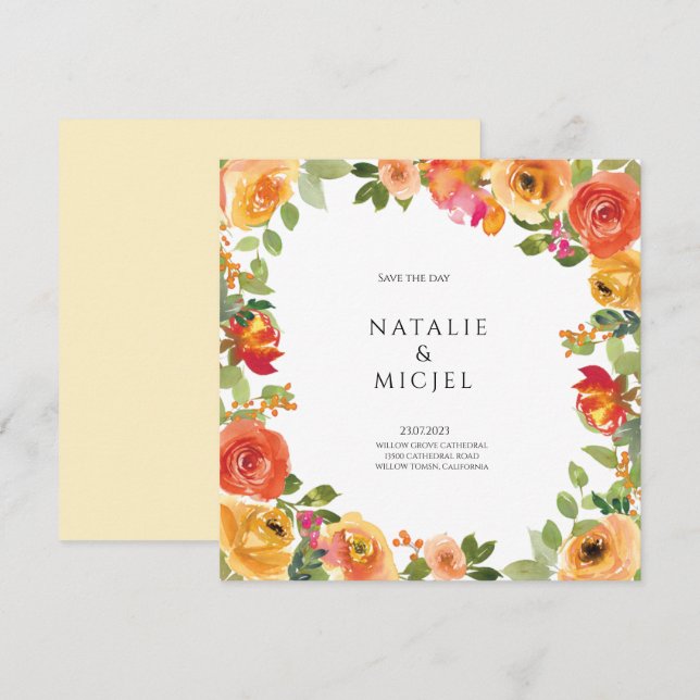 De Remerciements Carte pour sauver la journée (Devant / Derrière)