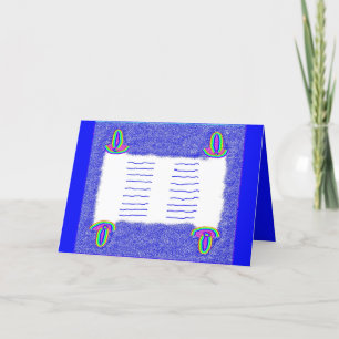 De Remerciements Carte Rainbow Torah bar mitzvah bat mitzvah
