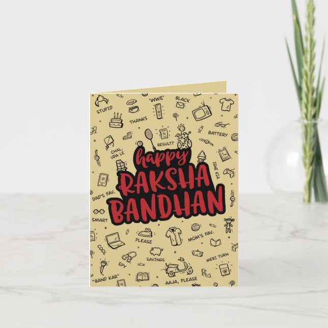 DE REMERCIEMENTS CARTE RAKHI (Devant)