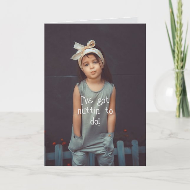 DE REMERCIEMENTS CARTE RIEN À FAIRE - PENSÉES POUR VOUS (Devant)