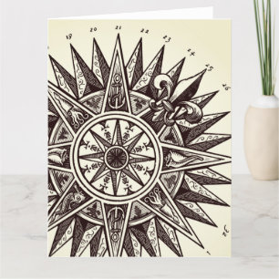 De Remerciements Carte Rose Compass