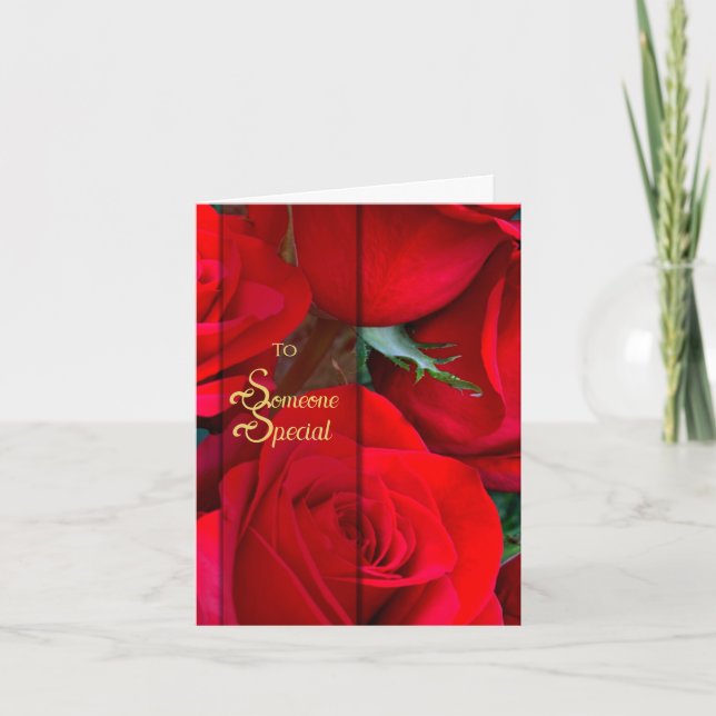 De Remerciements Carte Rose Romantique Rose (Devant)
