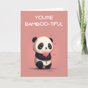 De Remerciements Carte Saint Panda Valentine's Day