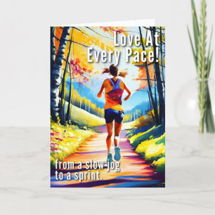 De Remerciements Carte Saint Valentin pour coureurs