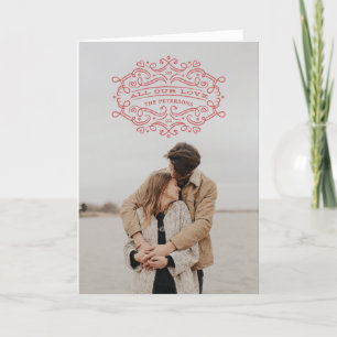 De Remerciements Carte Saint-Valentin - Rouge