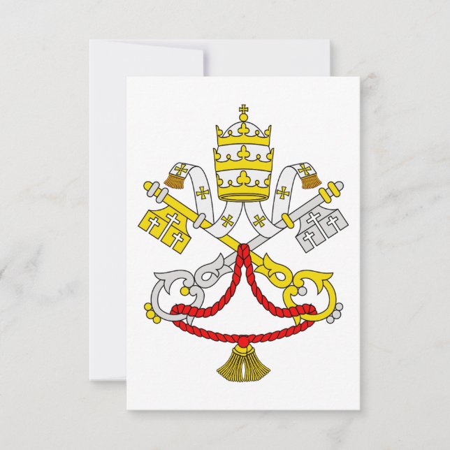 De Remerciements Carte Sainte Armes du Vatican (Devant)