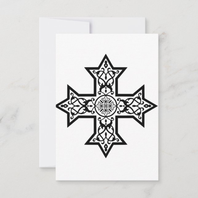De Remerciements Carte Sainte Croix Copte (Devant)