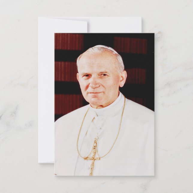 De Remerciements Carte Sainte Jean-Paul II (Devant)